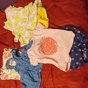 3-6 month summer girl sets
